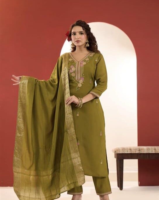 Muslin Kurti with Pent & Dupatta