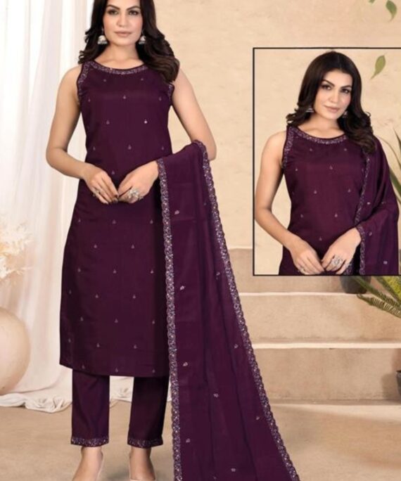 Sleeveless Kurti With Pent and Dupatta