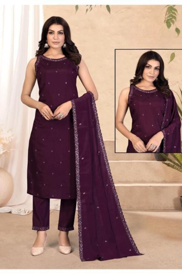 Sleeveless Kurti With Pent and Dupatta